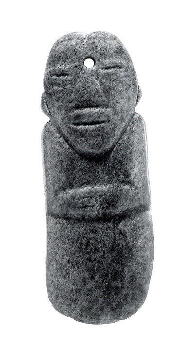 Figure-celt Pendant, Jade (albite), Guanacaste-Nicoya 