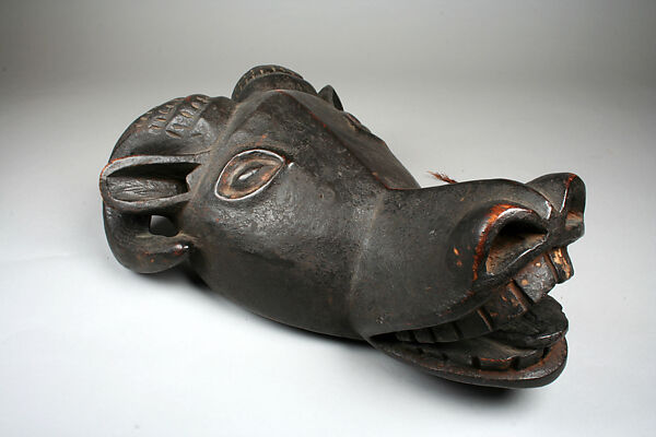 Helmet Mask: Ram, Wood, cord, Cameroon