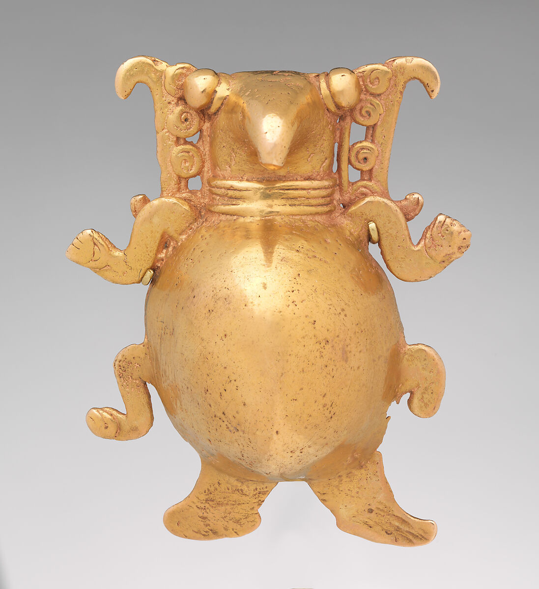 Turtle Pendant, Gold, Chiriquí 