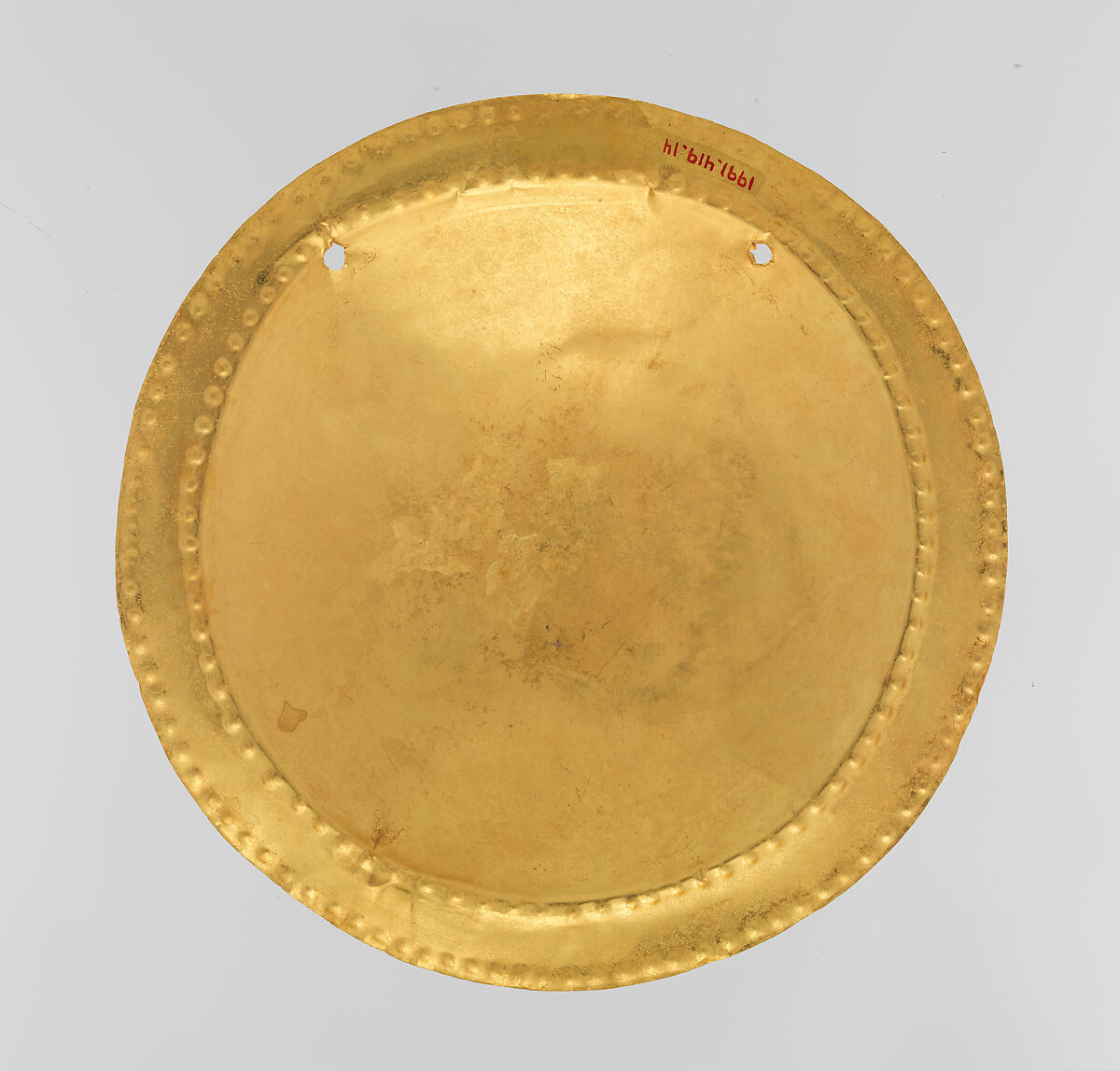 Pectoral Disk (Patena), Gold, Coclé (Macaracas)