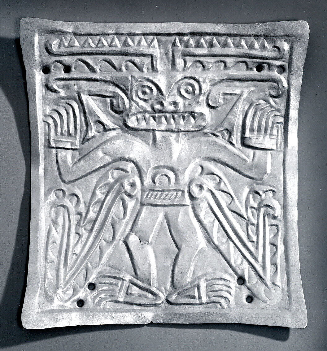 Plaque with Masked Figure, Gold, Coclé (Macaracas)