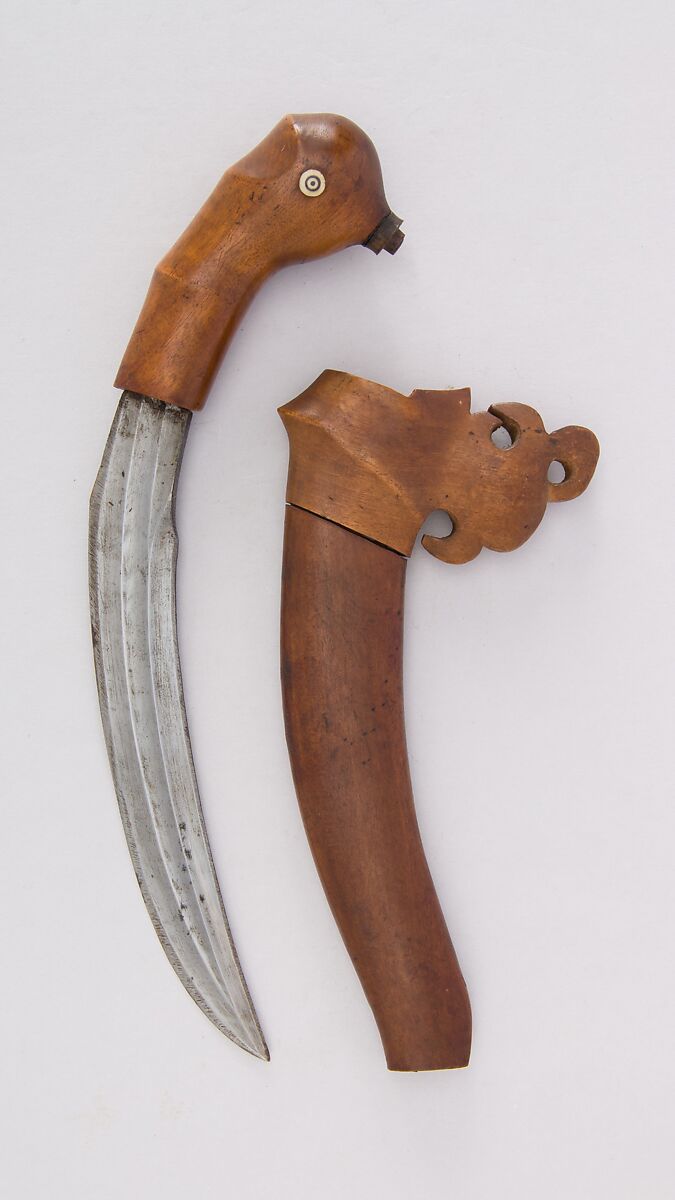 Dagger with Sheath, Wood, steel, Indonesian, Sulawesi