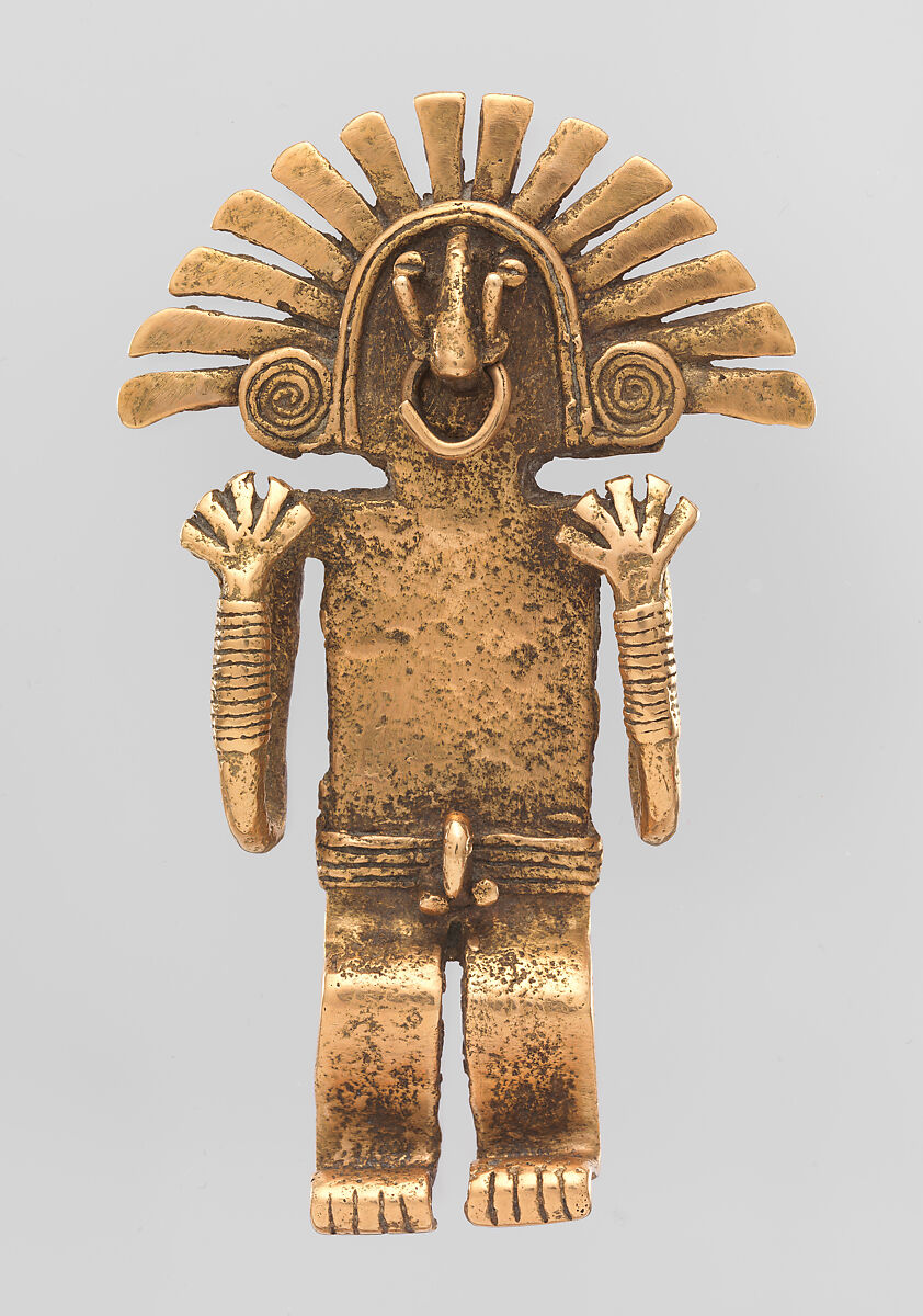 Figure Pendant, Gold, Tolima 