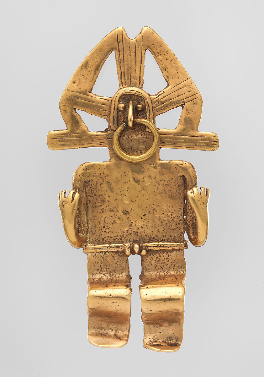 Figure Pendant, Gold, Tolima 