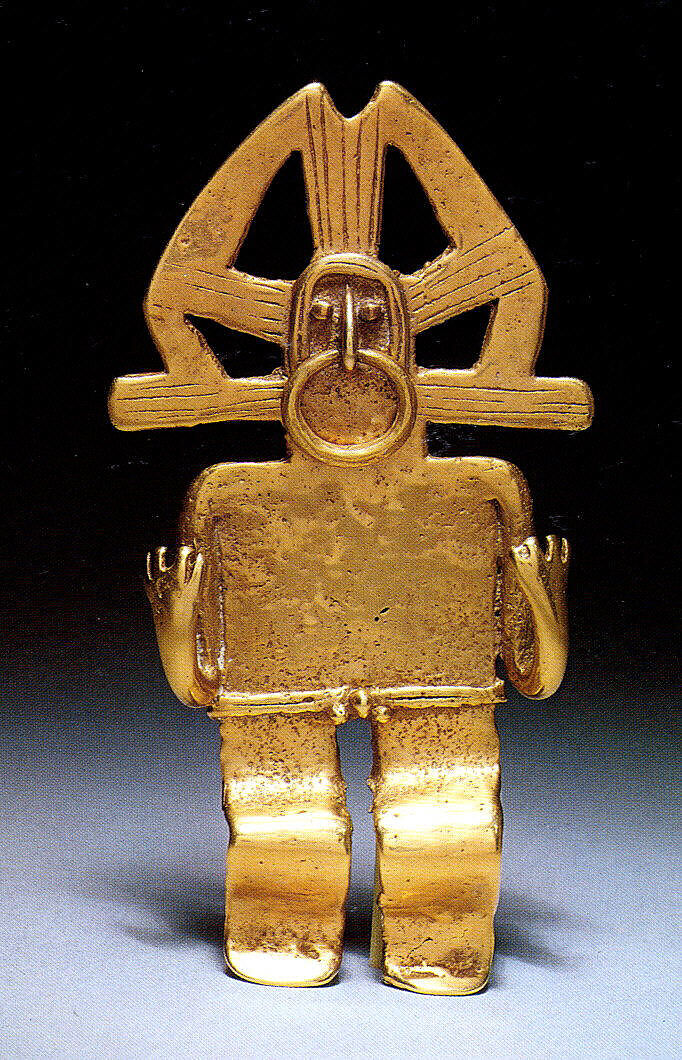 Figure Pendant, Gold, Tolima