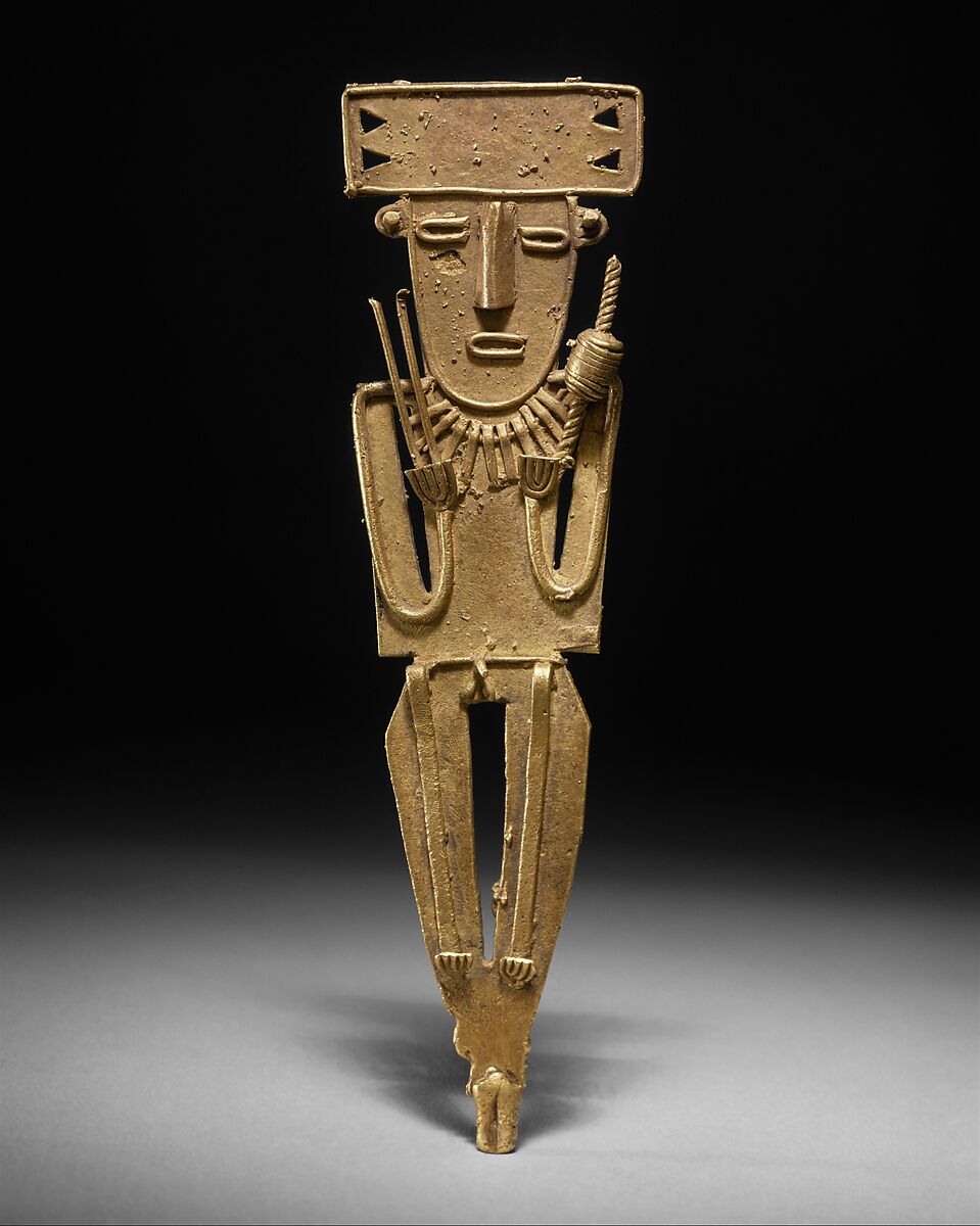 Male Figure (tunjo), Gold, Muisca 