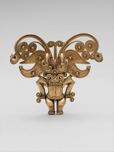 Masked-figure pendant