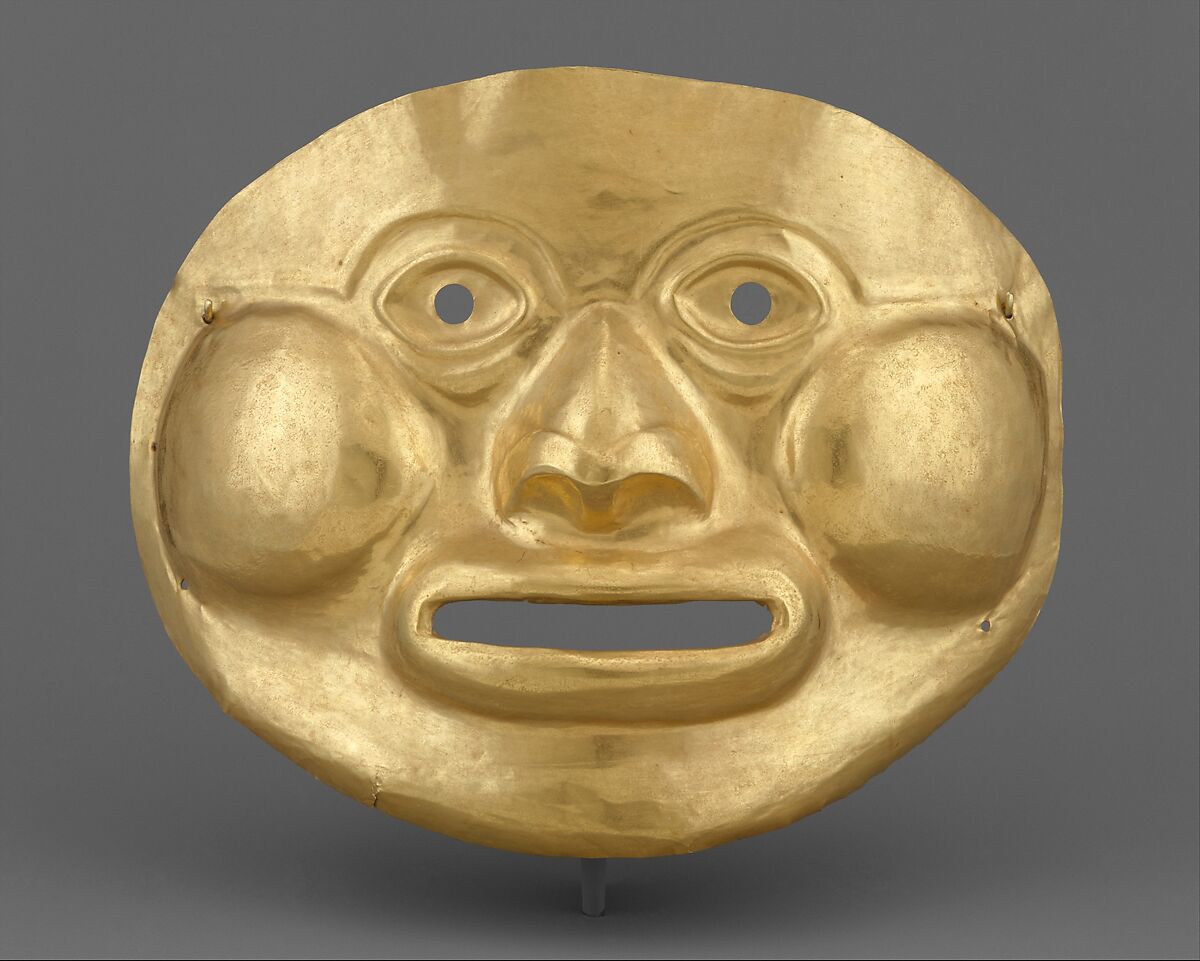 Funerary Mask, Gold, Calima (Ilama) 
