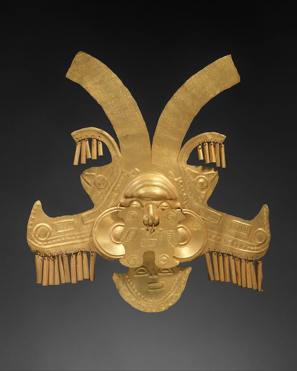 Headdress Ornament, Gold, Calima (Yotoco) 