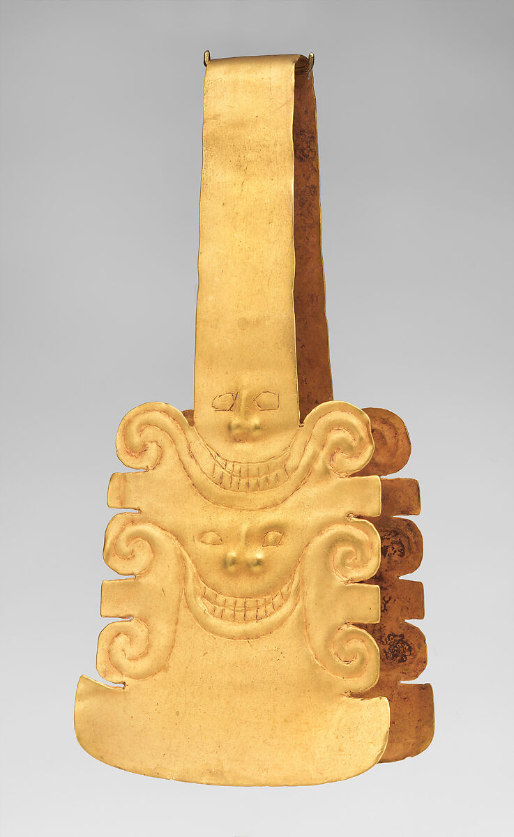 Ornamented Tweezer, Hammered gold, Calima-Yotoco 