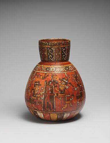Bottle with ritual scene