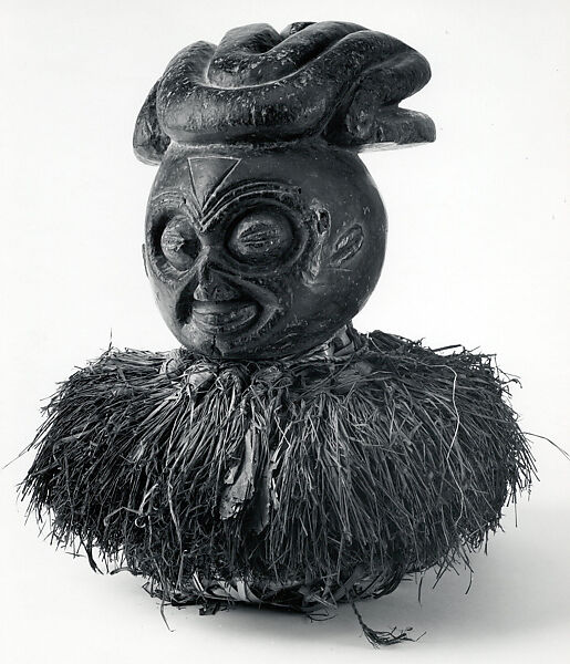 Head Crest, Wood, fiber, Bamum kingdom 