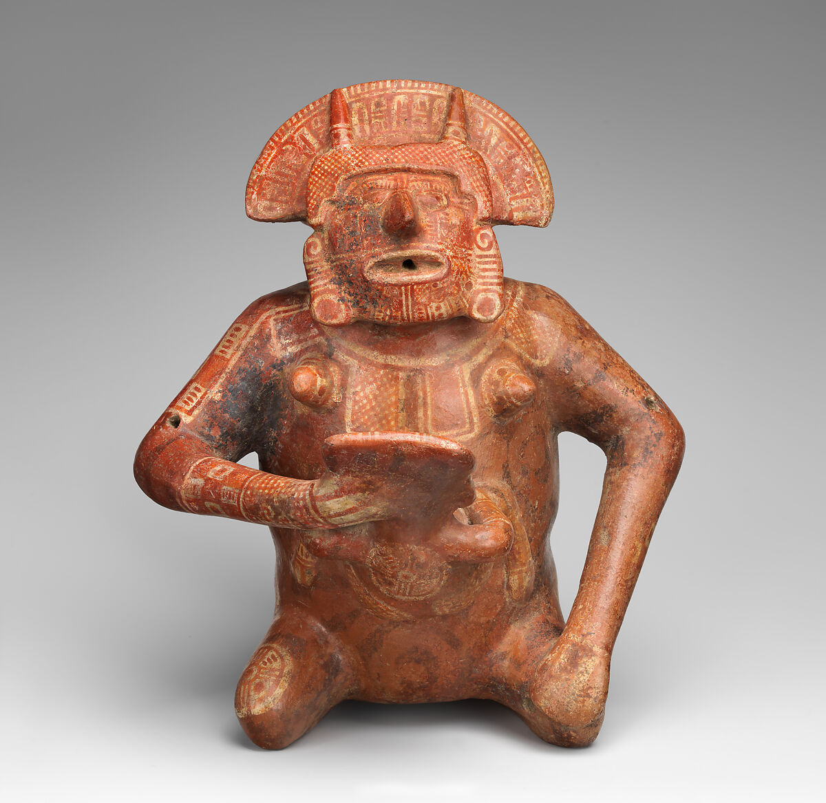 Female Figure Vessel, Ceramic, Nayarit 