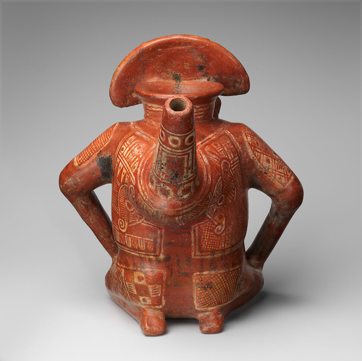 Male effigy vessel, Colima artist(s), Ceramic, Colima