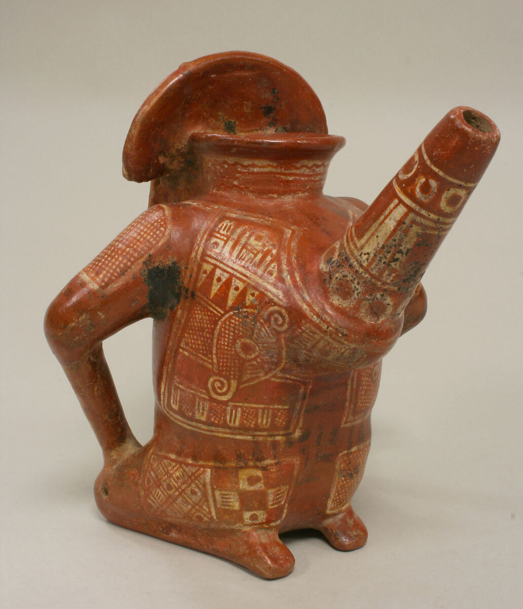 Male effigy vessel, Colima artist(s), Ceramic, Colima