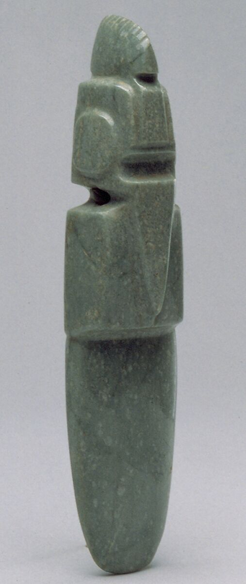 Figure-Celt Pendant, Jadeite, Guanacaste-Nicoya 