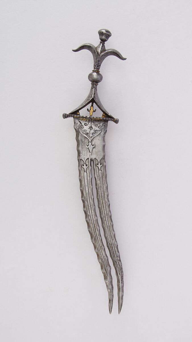 Dagger (Chilanum), Steel, gold, South Indian