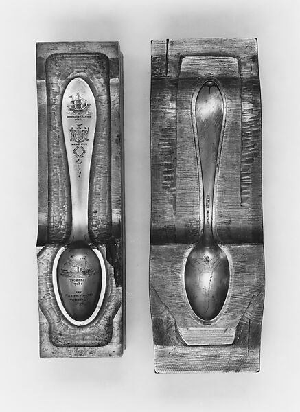 Die for lower section of Hudson-Fulton Celebration Souvenir Spoon, Tiffany &amp; Co. (1837–present), Steel, American