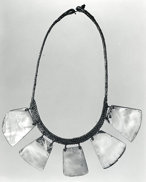 Necklace (Palangapang [?]), Pearl shell, fiber, Luzon Island 