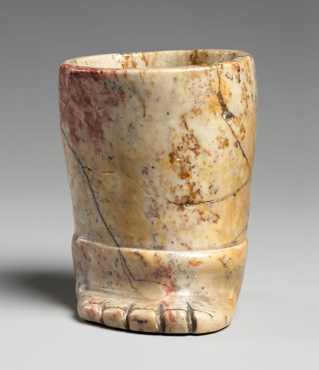 Stone tumbler, Cupisnique or Chavín artist(s), Kaolinite, dickite, Cupisnique or Chavín 