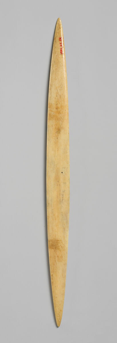 Weaving Sword, Bone, shell, turquoise, Peruvian