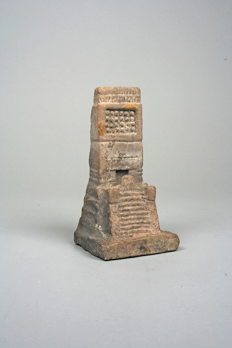 Temple Model, Ceramic, Aztec 