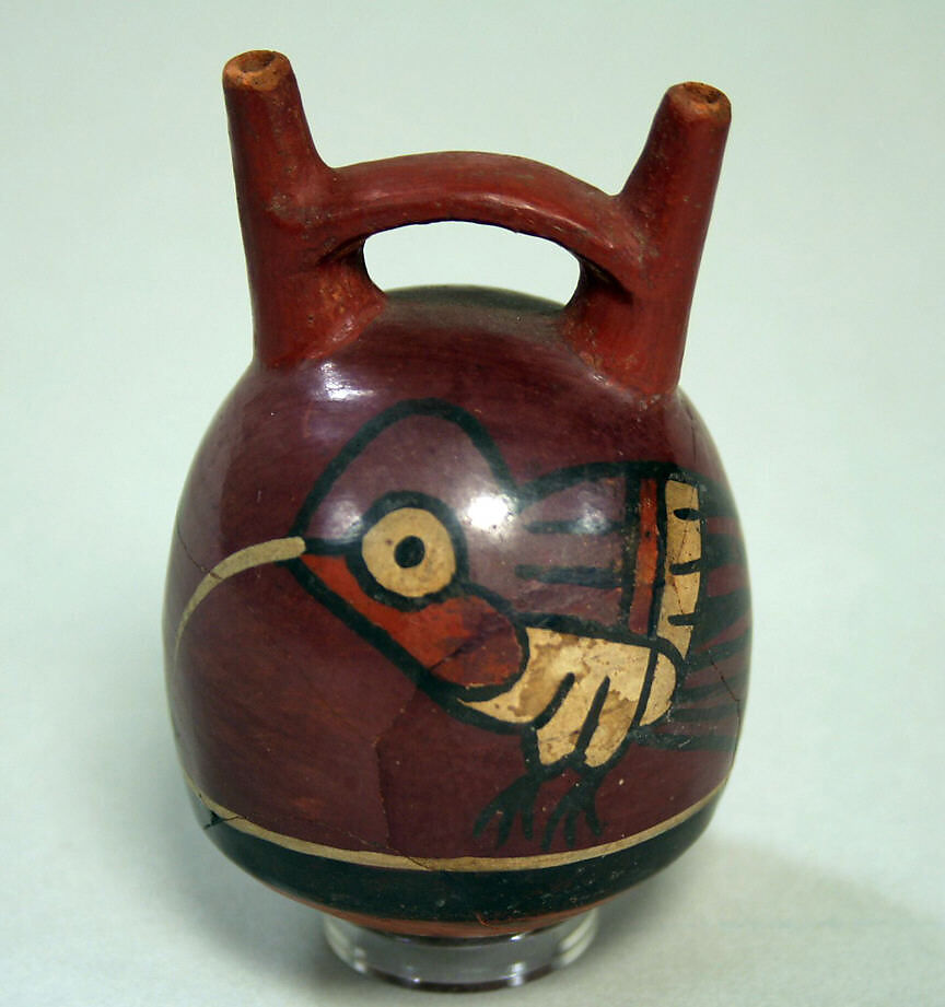 Double Spout Bottle, Ceramic, Nasca 