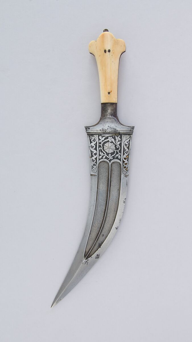 Dagger (Jambiya), Steel, ivory, Indian