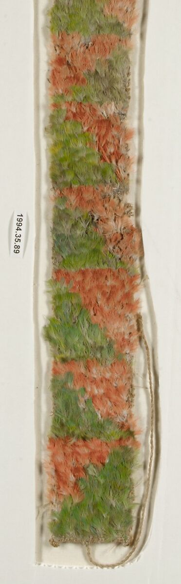 Feathered Ornament, Cotton, feathers, Peruvian