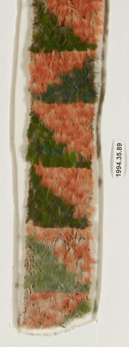Feathered Ornament, Cotton, feathers, Peruvian