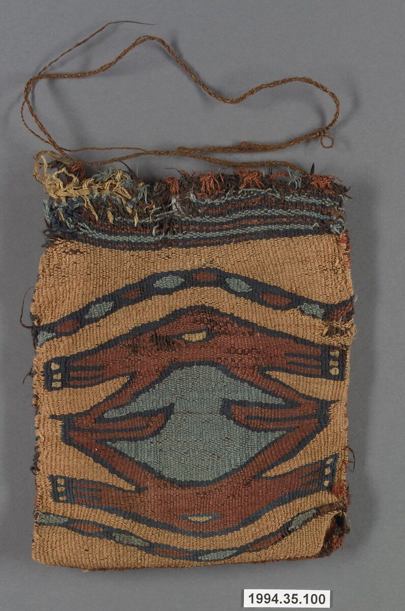 Bag, Camelid hair, Nasca (?) 