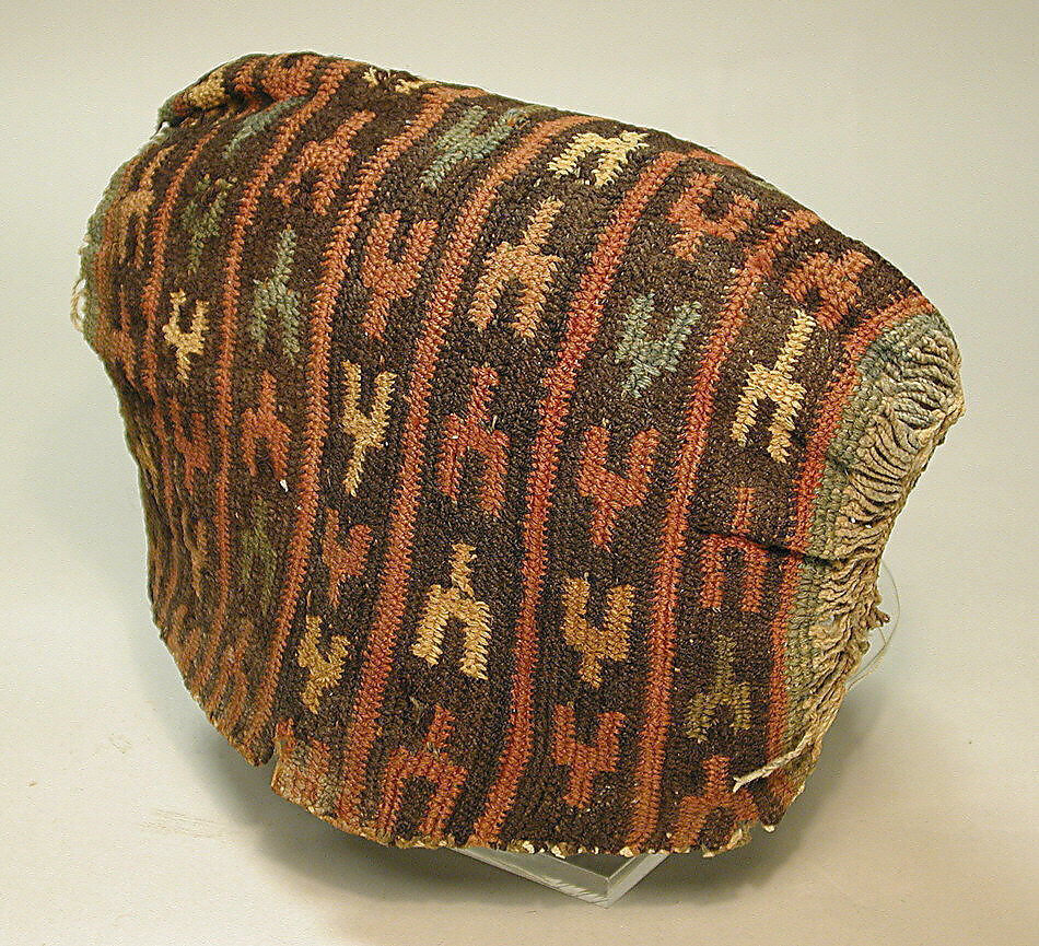 Cap, Cotton, camelid hair, Peruvian 