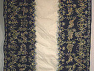 Shoulder Cloth, Cotton, gold leaf, Javanese