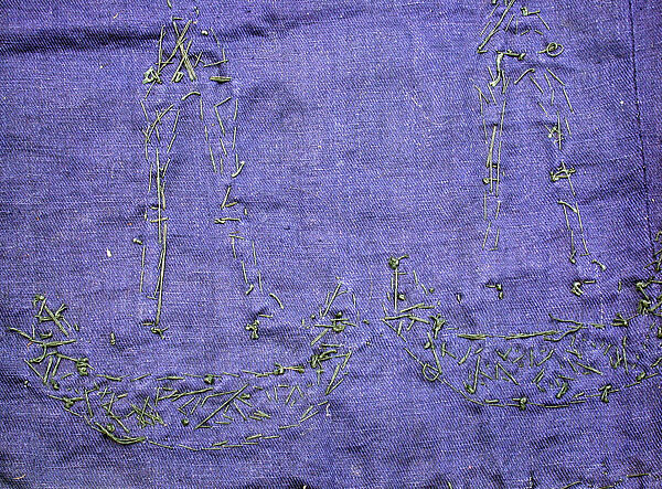 Panel, Cotton, glass beads, Paiwan people