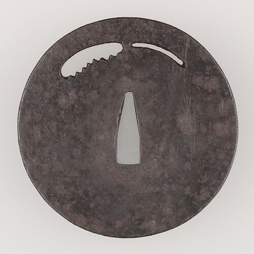 Sword Guard (Tsuba) Depicting Shōki the Demon Queller (鬼鍾馗図鐔 