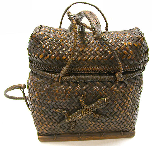 Lidded Basket, Fiber, bamboo, Luzon Island 