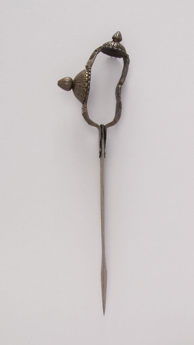 Dagger (Bichuwa), Steel, silver, Indian, South Indian