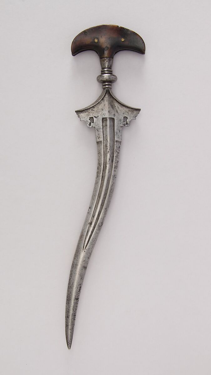 Dagger (Chilanum), Steel, horn, South Indian 