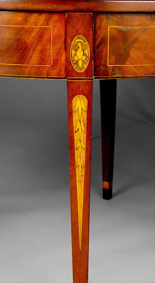 Drop-leaf Dining Table, Mahogany, tulip poplar, white pine, sycamore, American