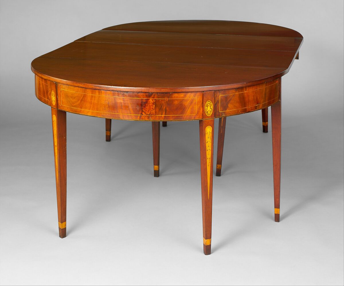 Drop-leaf Dining Table, Mahogany, tulip poplar, white pine, sycamore, American 