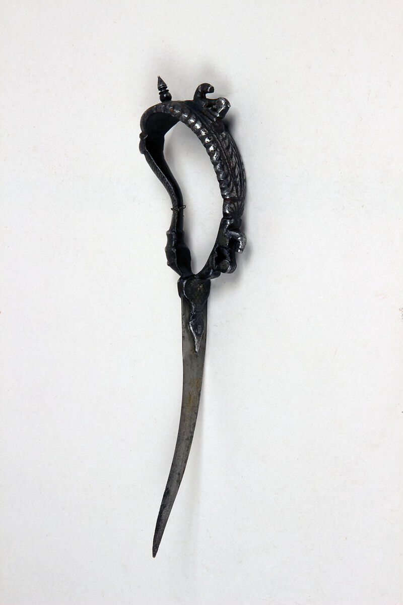 Dagger (Bichuwa), Steel, silver, South India 