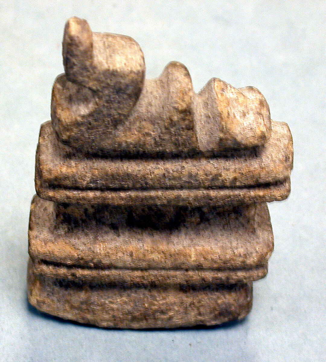 Architectural Model with Figure, Stone, Mezcala