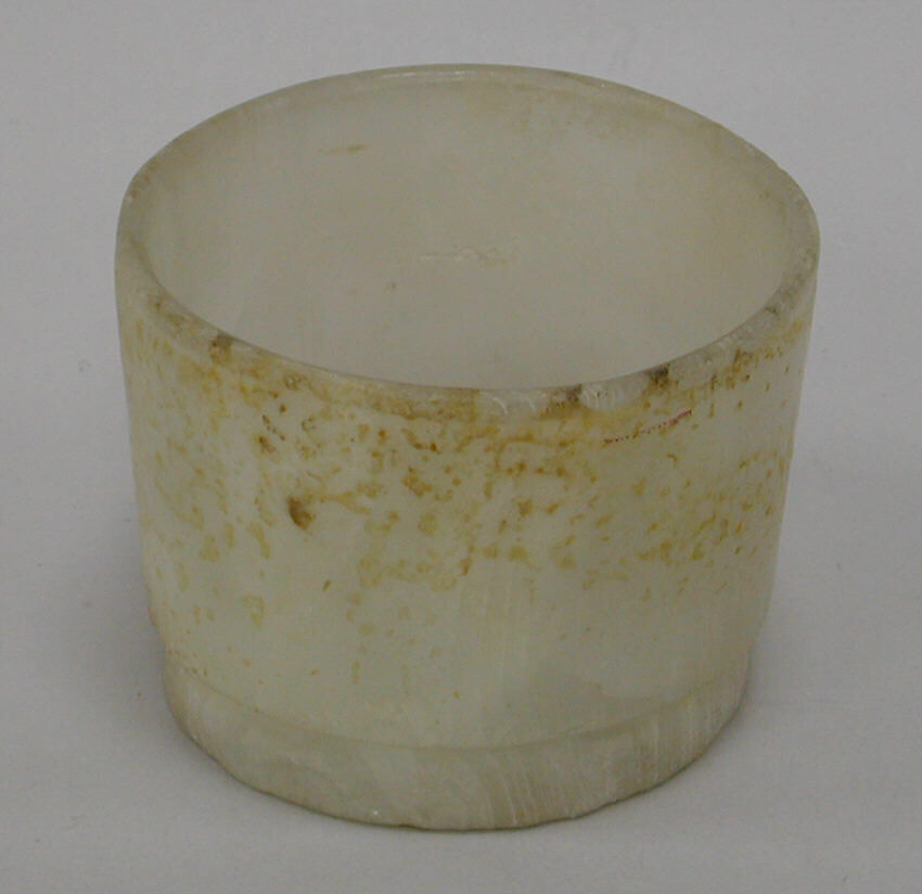 Onyx Cylinder Vessel, Onyx marble (tecalli), Mexican 
