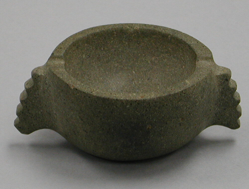 Stone Bowl with Handles, Stone, Mexican 