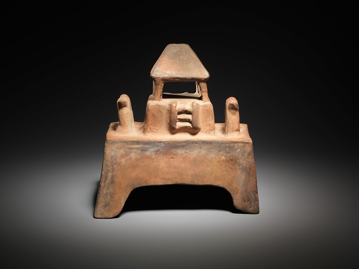 Temple Model, Ceramic, Colima