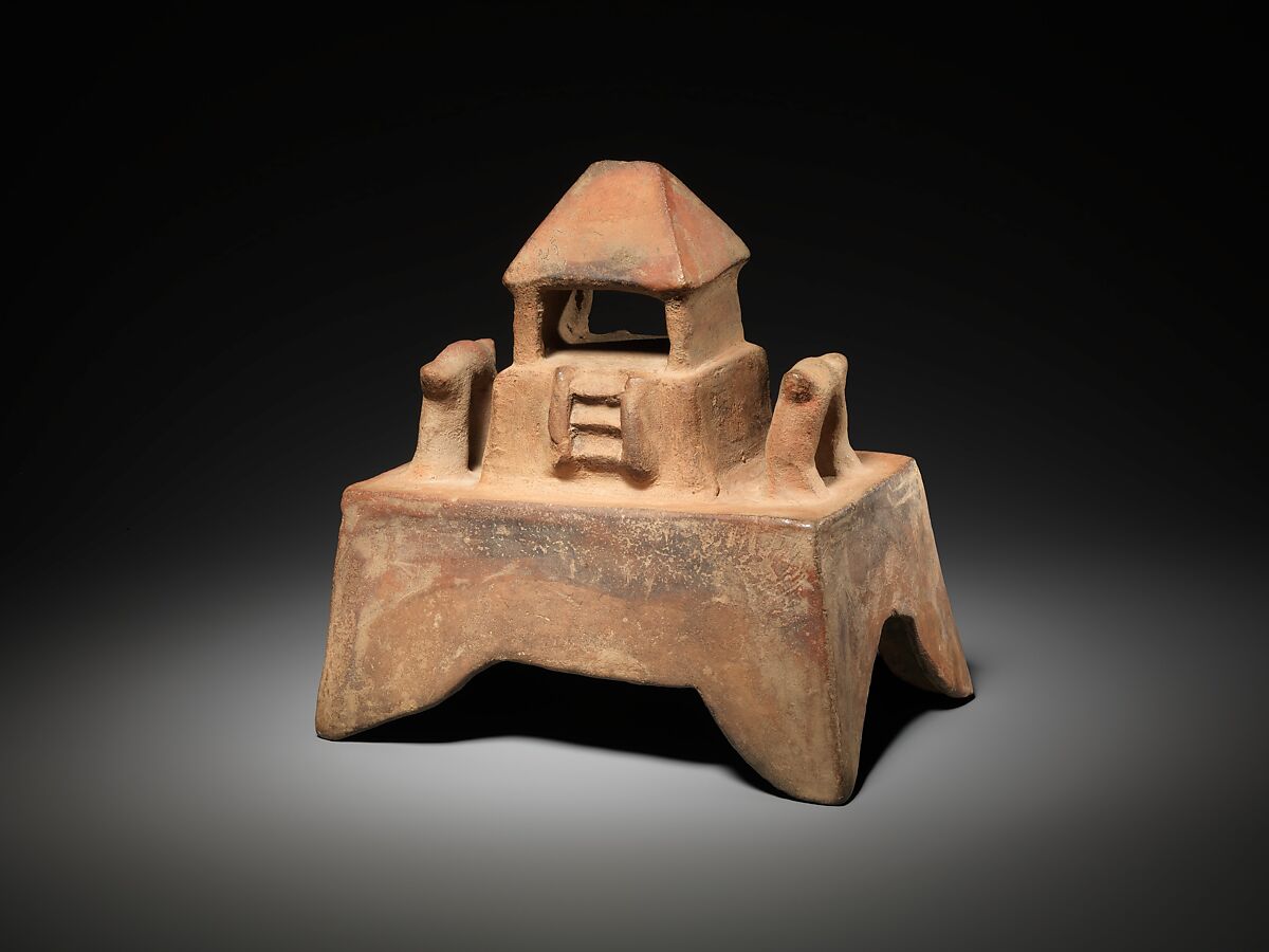 Temple Model, Ceramic, Colima