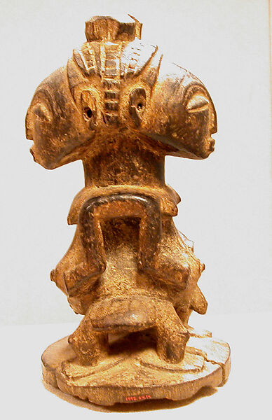 Figure: Janus Couple (Kabeja), Wood, Hemba peoples 