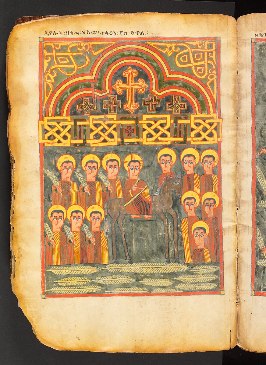 Book of the Gospels, Northern Highlands artist, Parchment (vellum), acacia wood, tempera, ink