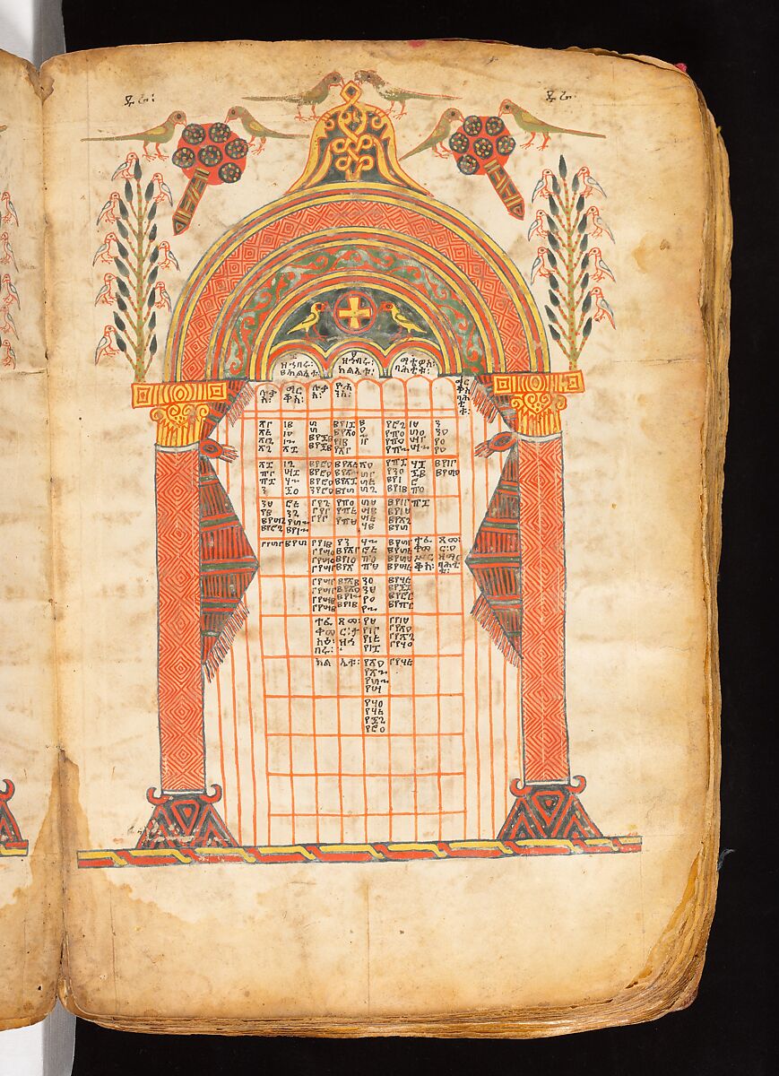 Book of the Gospels, Northern Highlands artist, Parchment (vellum), acacia wood, tempera, ink