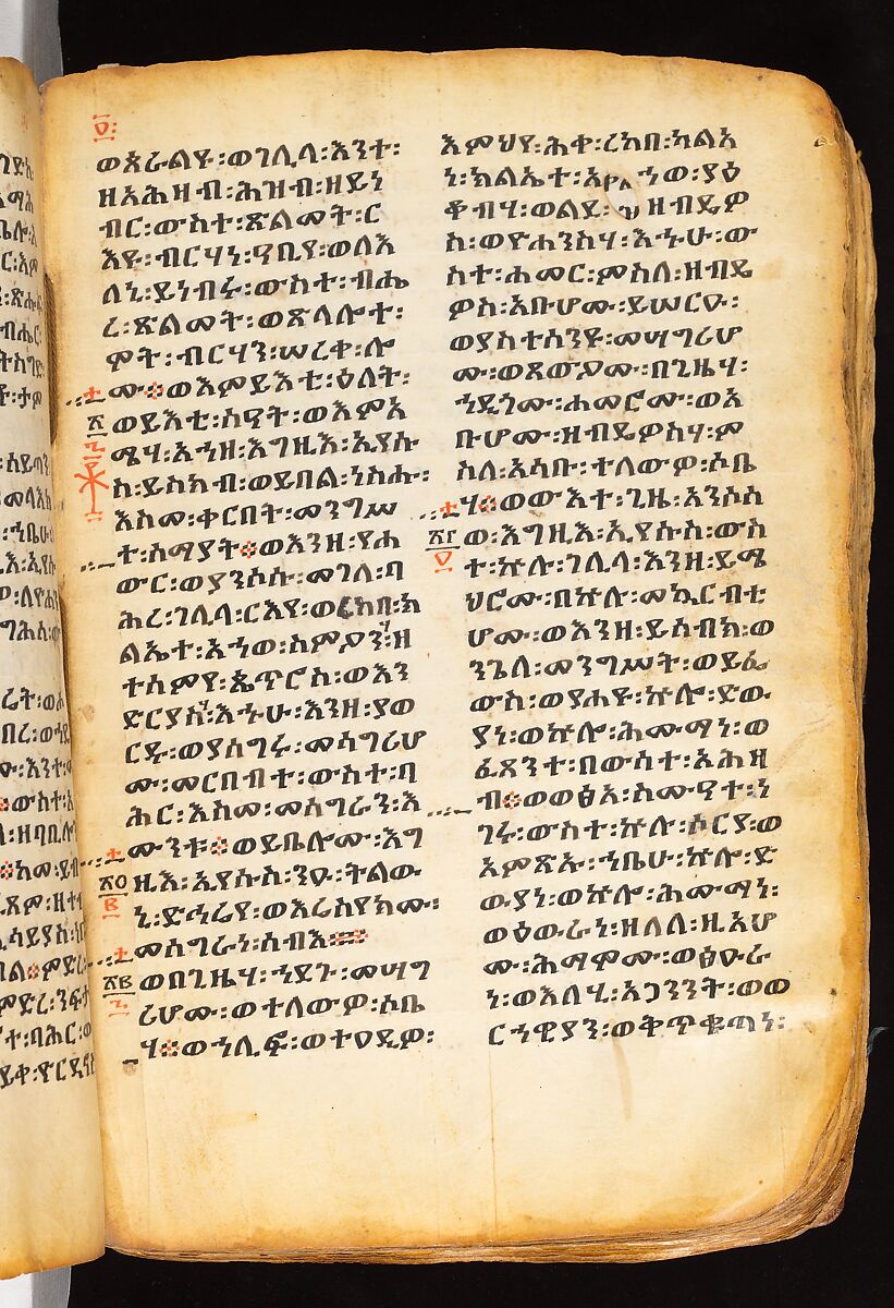 Book of the Gospels, Northern Highlands artist, Parchment (vellum), acacia wood, tempera, ink